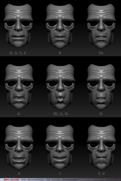 Dr Gaulstone 3D Model Phonemes